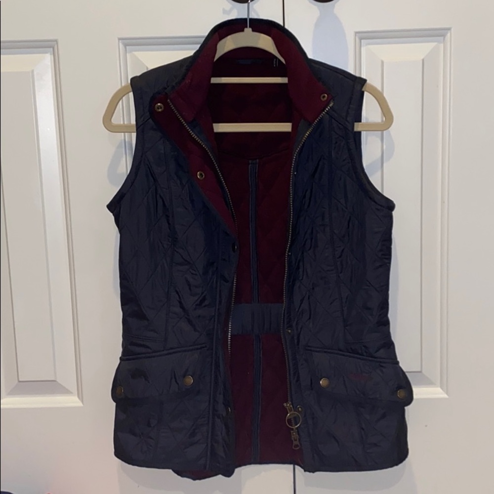 Navy Barbour Vest